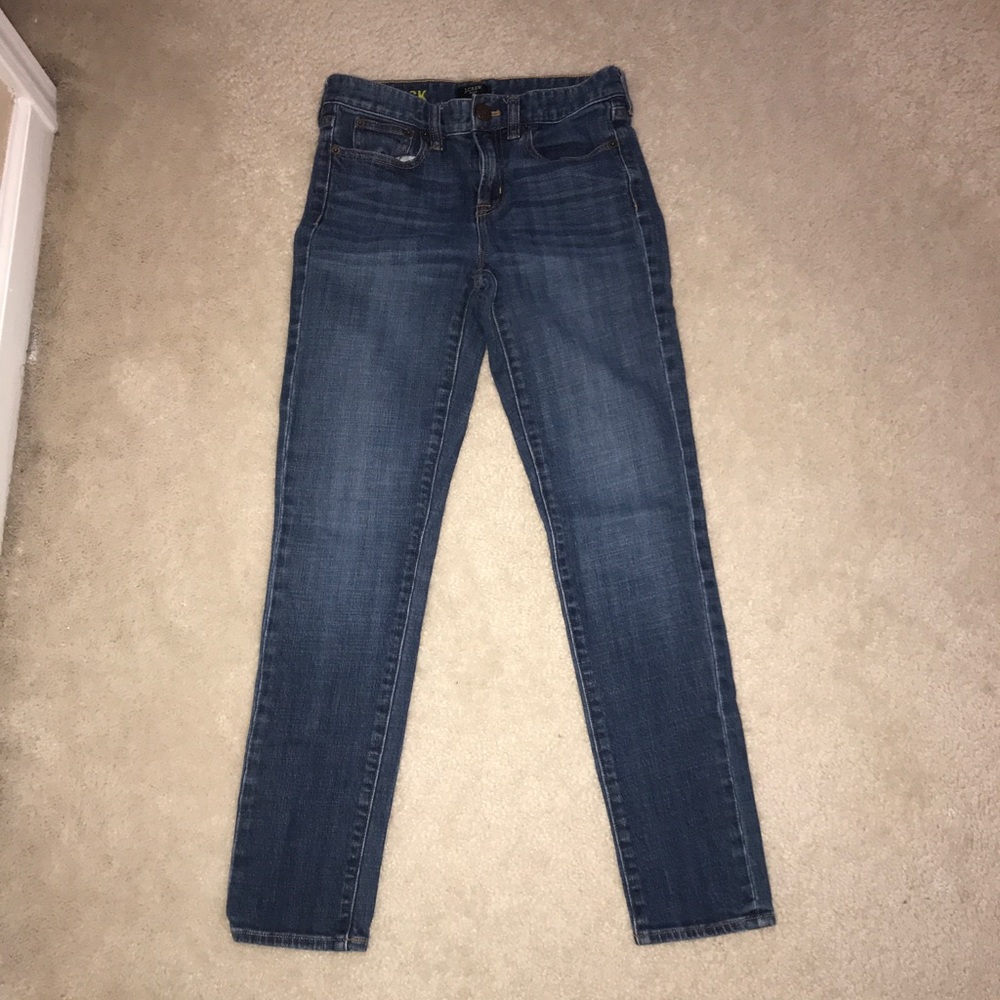 J. Crew toothpick denim jeans, size 25